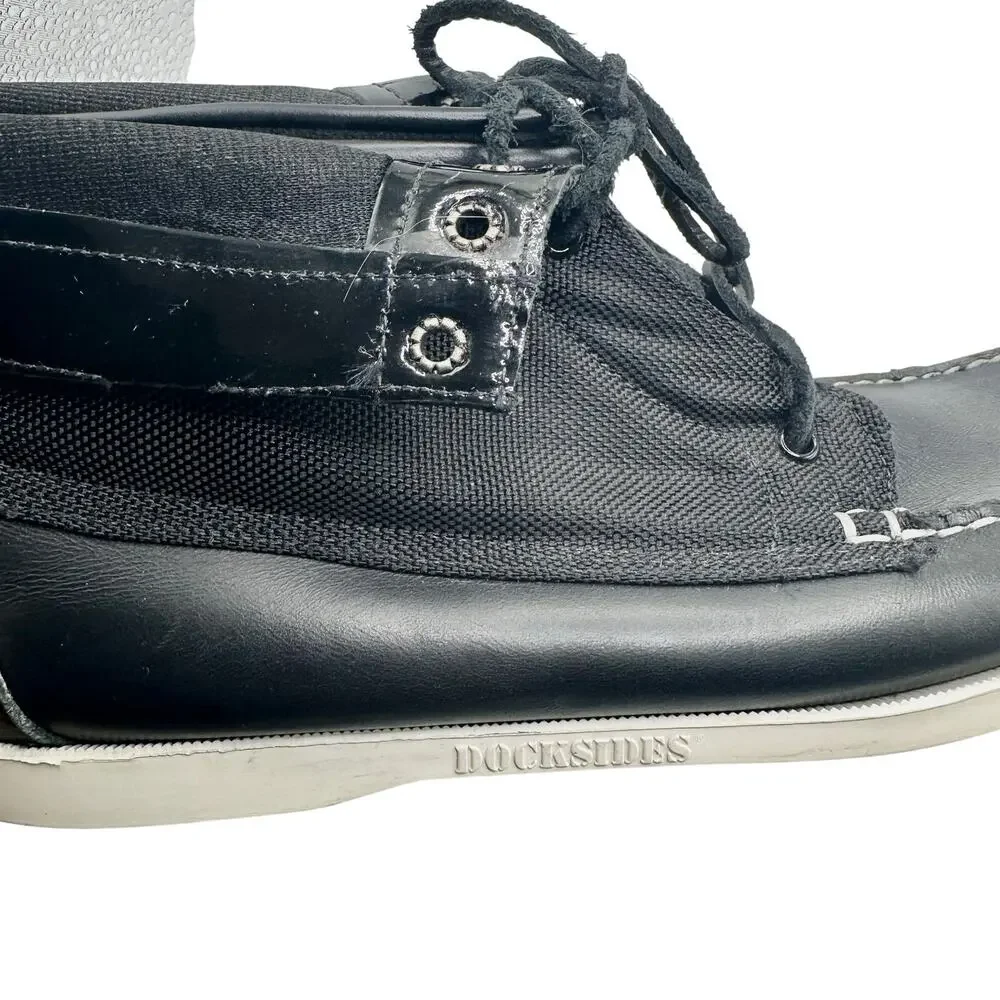 Sebago x Vane | Men | Docksides Leather Nylon Convertible Boat Shoes | Size 13 M